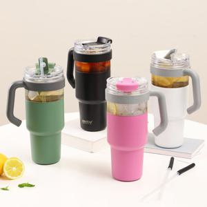 아소부 보온보냉 손잡이텀블러 앤 진공스텐 빨대텀블러 2IN1 익스플로러 1L