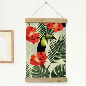 아트박스/꾸밈 ch931-우드스크롤_40CmX60Cm-보테니컬트로피칼
