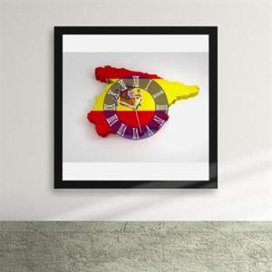 아트박스/꾸밈 iz136-세계의 시간-04스페인 액자시계