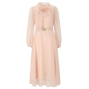 [지고트]쉬폰 시스루 리본 A라인 원피스 JR8E0OP143