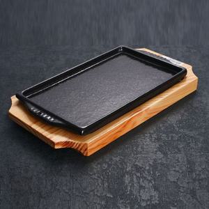 무쇠 주물팬 사각 장어판 4호