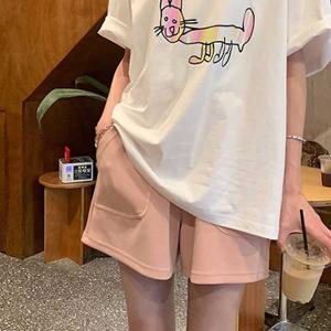 여성 여름 팬츠 마실룩 코디 반바지 휴가 이지 웨어