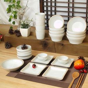 소야 도자기 아름 화이트 4인그릇 세트C 23P