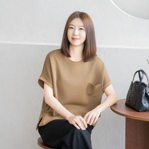엄마옷 마담4060 바투포켓가오리티셔츠 중년여성 베이직한 데일리 -ZTE2509015-
