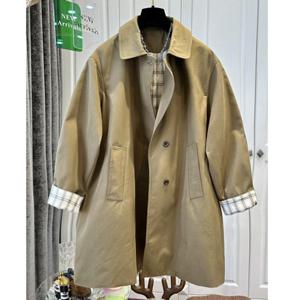 [바바라옷장]256064 - 밀리 코튼 롱자켓 트렌치코트 반코트 여성