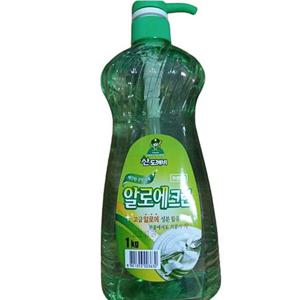산도깨비 알로에 크린 1kg(주방세제) 퐁퐁 설거지 세척 펌프형 용기