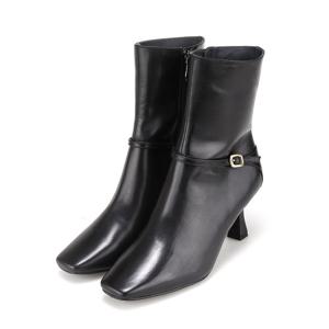 [25FW 신상] 바바라 소가죽 스퀘어 여성 앵클부츠 7cm_BBI835