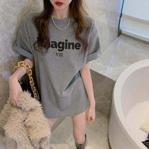 Imagine 여성 반팔 박스 티셔츠 BI-A200440