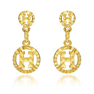 [커플레인] 순금 이니셜 24K 귀걸이 3.75g