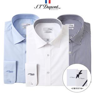 [에스티듀퐁(셔츠)][2매세트]듀퐁셔츠 긴팔 PREMIUM 스판 와이셔츠 슬림핏 일반핏(선물포장가능)