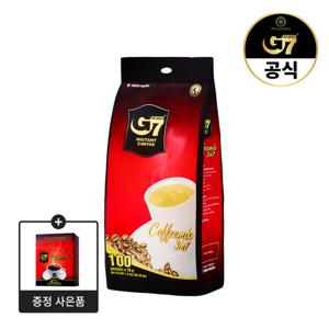 G7 3in1 커피믹스 16g 100개입 + 퓨어블랙 라이트 25개입 구성