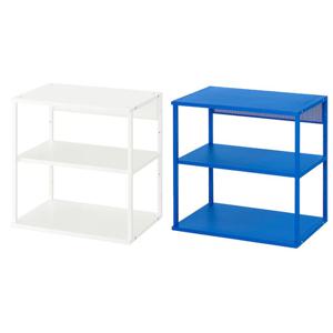 이케아 PLATSA 플랏사 오픈 선반유닛 60x40x60cm/수납장/2단선반