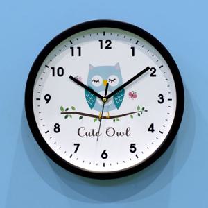홈데코 (나룸) CFC-052 큐트부엉이 프레임 벽시계(무소음) 시계