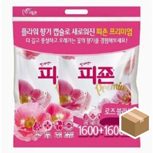 피죤 섬유유연제 핑크로즈 1600ml x 8입