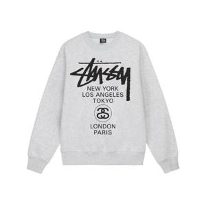 스투시 월드투어 크루넥 애쉬 헤더 2023 3913792T