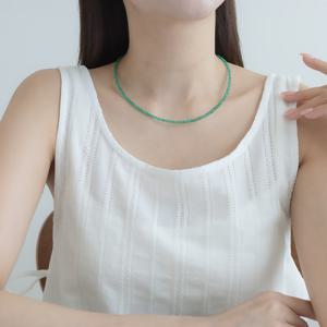 오팔하우스 14k 그린오닉스 비즈 목걸이 OPPN0332