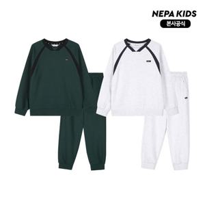 [네파키즈/택가129,000] KL55907 코튼폴리 맨투맨 트레이닝세트 본사직영