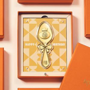 수앤진골드 스푼 골드바 24K 순금 0.52g 아기 금수저 돌반지 돌선물