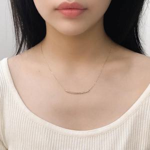 오팔하우스 14k 스틱바 이니셜 목걸이 OPDJN2802