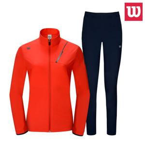 윌슨 7014 레드 츄리닝 운동복 여성 트레이닝복세트