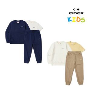 아이더 [택가 139,000원] 키즈 남녀공용 에션셜 흡습속건 맨투맨 3팩 세트 JUU23201)