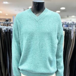 [레노마 옴므]F/W 민트 오버핏 울혼방 브이넥 니트 OHMKT82_BP