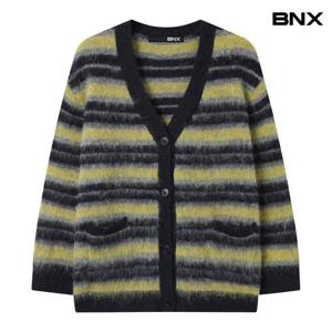 [BNX] 브이넥 단가라 포켓 오버핏 가디건 (BX4CD011L0)