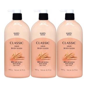 해피바스 순한 바디워시 900g 3개팩