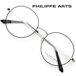 필립아츠 안경테 PA8005 C4 오버사이즈 동글이 안경 메탈테