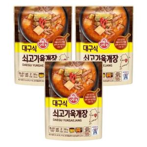 [오뚜기] 오뚜기 대구식 쇠고기 육개장 500g 3개