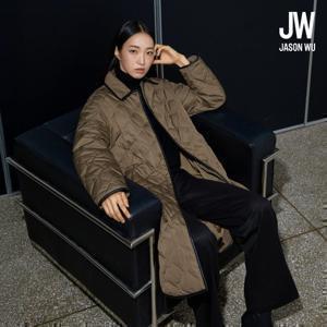 제이슨우 25FW Selma 마틀라세 퀼팅 골드 덕다운 롱패딩 코트 (3 COLORS) [런칭 가격 109,900원]
