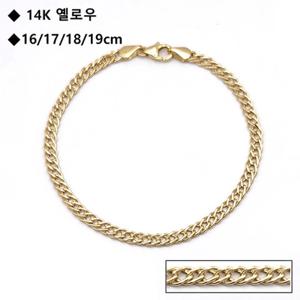 로이드 이태리 골드 할로우 14K 팔찌 LWB24039G