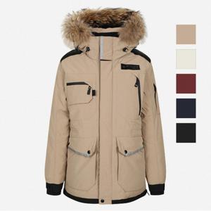 [뱅뱅] 공용 지퍼배색 후드달이 다운 점퍼 (CUD850)