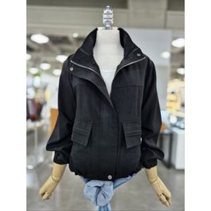 [수스]수스 빅주머니 블랙점퍼 S243BJP852