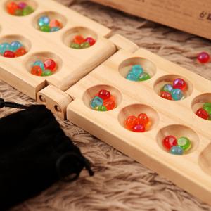 공간27 만칼라 원목 보드게임 6세이상 2인