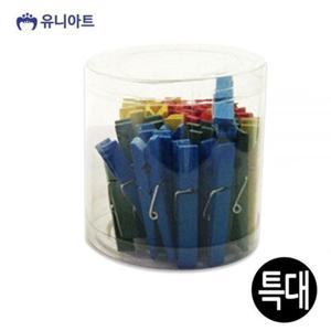 유니아트 5000 칼라 나무집게 (특대) (통)