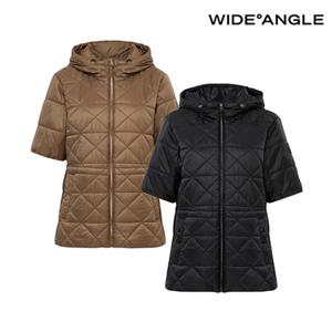 [와이드앵글] WWW25172 여성 CO 아르누보 하프슬리브 미디 자켓