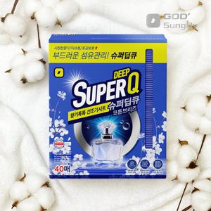 슈퍼딥큐 코튼브리즈 40매 건조기시트 섬유유연제 개별포장 고농축 건조기 드라이시트