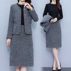 [리블리크]비스코스 트위드 투피스 세트_RE3ST012