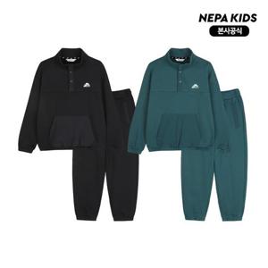 [네파키즈] KL75906 기모 하프집 세트 본사직영