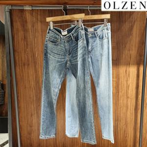 [올젠] ZOE5DP1302 남성 워싱 데님 팬츠 청바지