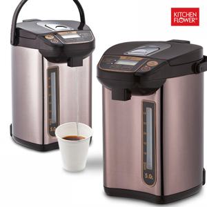 키친플라워 5L 대용량 빅 스마트 보온포트 5L 무선 전기 티 포트 분유포트 전기주전자