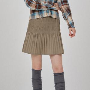 [라플리] 스모킹 밴딩 미니 스커트_LPSKF024014