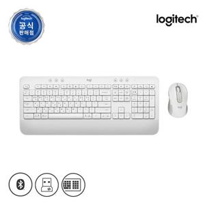 로지텍코리아 공식 시그니처 MK650 콤보 무선 키보드 마우스 세트 화이트