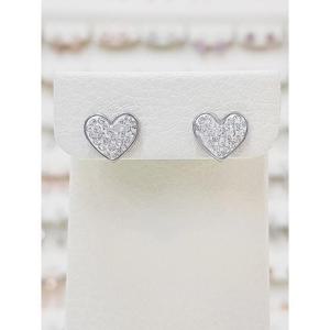 볼라레 세이브존03 볼라레 볼륨하트 라인스톤 써지컬귀걸이 (SAVsse811)