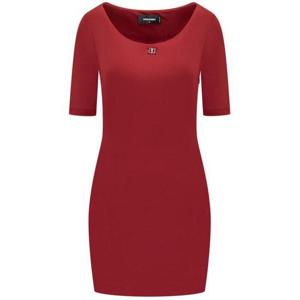 디스퀘어드2 숏 원피스 S75CV0849 S24588 305 CHERRY POP RED