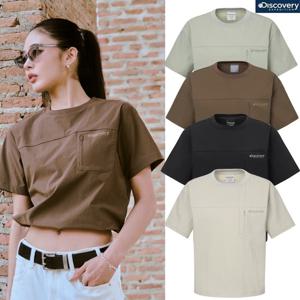[디스커버리] 여성 25년 여름 반팔티 우븐 포켓 쿨 티셔츠 DWRS9C053