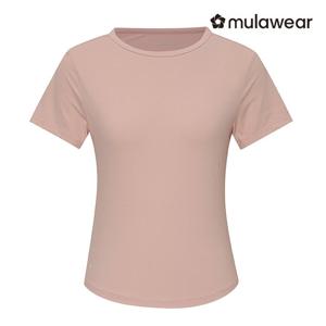 [뮬라웨어] (MULA9_MTS02PK001_PK_) 여성 베이직 반팔 티셔츠 MTS02PK001_PK