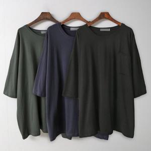 [아이우먼]빅사이즈루즈티 C505L407 글램주머니박스반팔티 NO