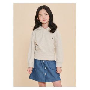 [빈폴키즈][Essential] 후드 스웨트 셔츠 - 베이지 (BI4841UE1A)